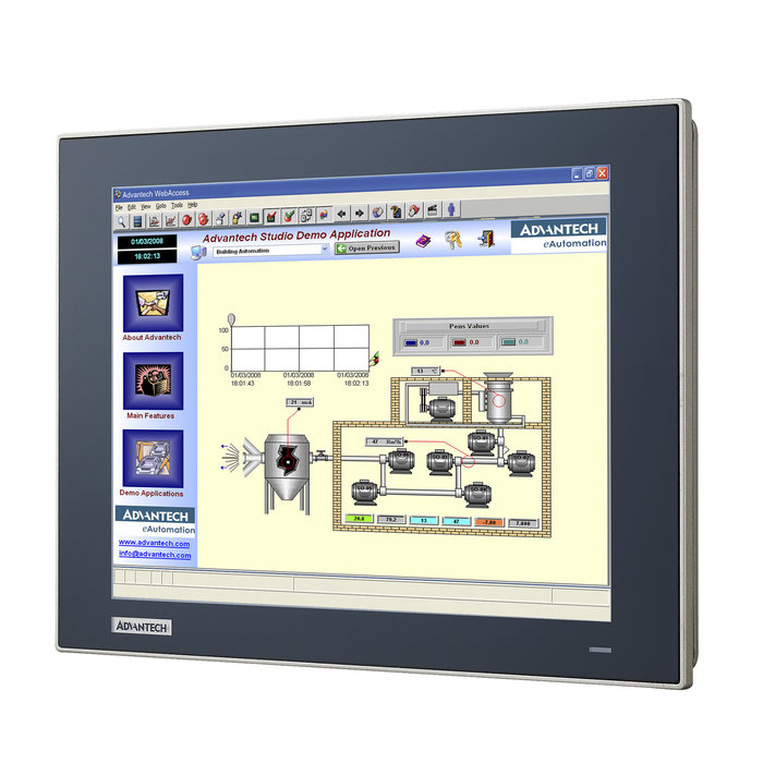 TPC-1251T/1551T: Low Power Consuming True Flat Touch Panel Computer